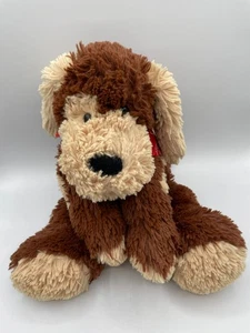 Animal Adventure Floppy Welpe Hund 13 Zoll hellbraun creme braun Plüsch 2008 rotes Bandana - Bild 1 von 9