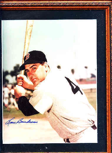 Lou Boudreau Autograph 8x10 Photo Jsa Cert Pro Framed - Image 1 of 1