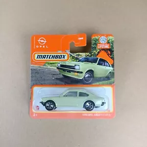 Tarjeta corta Opel Kadett GT/E #40 1975 Matchbox verde 2024 - Imagen 1 de 1