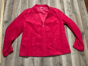 Studio Works Jacket, Women's Size 14, Red, Full Zip, Long Sleeve - Picture 1 of 9