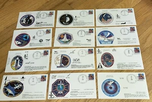 12 SPACE SHUTTLE Stamped Cover Envelope2 STS 72/75/76/77/78/79/85/87/89/90/91/94 - Picture 1 of 13