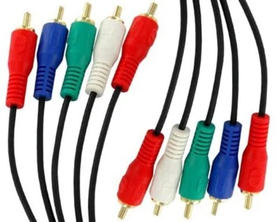 Sewell Component Video Cable (5 RCA), Black, 40 ft. Long (12.2 Meters) - Image 1 of 2