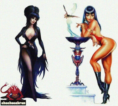 LOTE VENDA QUENTE de bonecos Vampirella Exclusive edição limitada PLUS ELVIRA 8"/2 - Imagem 1 de 4
