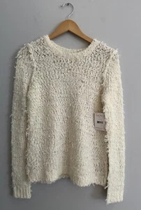 NEU Free People September Song Fuzzy Ivory Pullover Sweater Wollmischung Damen M - Bild 1 von 9