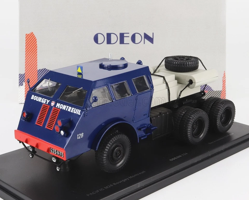 1/43 ODEON - PACIFIC - TANK M26 TRACTOR TRUCK 3-ASSI BOURGEY MOUNTREUIL ODEON124 - Immagine 1 di 1