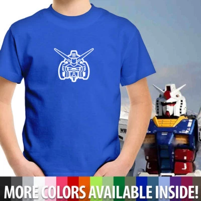 Camiseta Gundam RX-78-2 Símbolo Cara Niños Niño Juventud Regalo Personalizado Algodón Foto 1 de 4