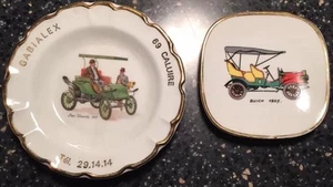 Limoges Desert Plates Car Theme Buick Pope Waver Vintage Old - Picture 1 of 8