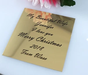 PLACA CONMEMORATIVA ETIQUETA METAL LÁSER GRABADO SIGNO PEQUEÑO TAMAÑO 90MM X 90MM - Imagen 1 de 4
