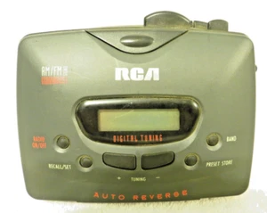 RCA AM/FM Portable Cassette Player w/ Belt Clip Black - Picture 1 of 4