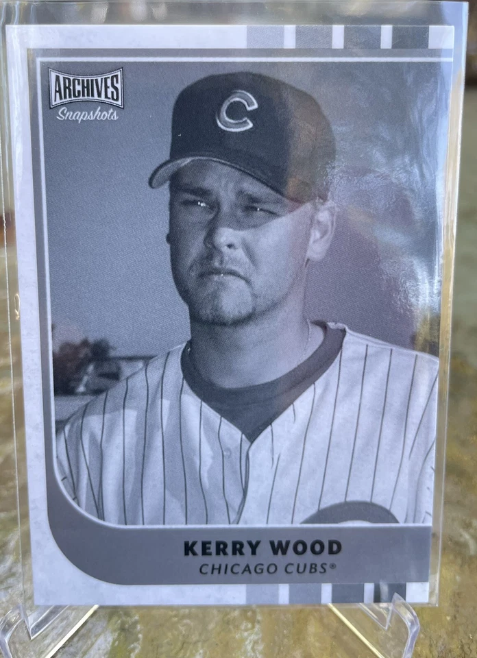 2021 Topps Archives Snapshots Kerry Wood #47 Black & White - Image 1 of 1