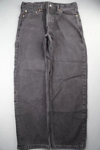 Pantalones de mezclilla Levi's 550 2015 calce relajado negros 100 % algodón talla 36x30 (MSR 36x28) - Imagen 1 de 8
