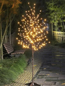 6.5FT 208 LED Cherry Blossom Tree, Lighted Artificial Tree for Decoration inside - Picture 1 of 8