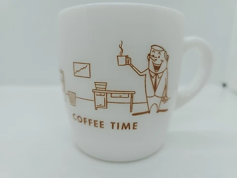 Vintage Milk Glass University of Iowa Novelty Coffee Mug Cover