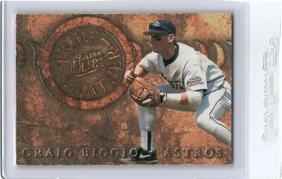 CRAIG BIGGIO 1996 ULTRA PRIME LEATHER ASTROS K3 - Image 1 of 2