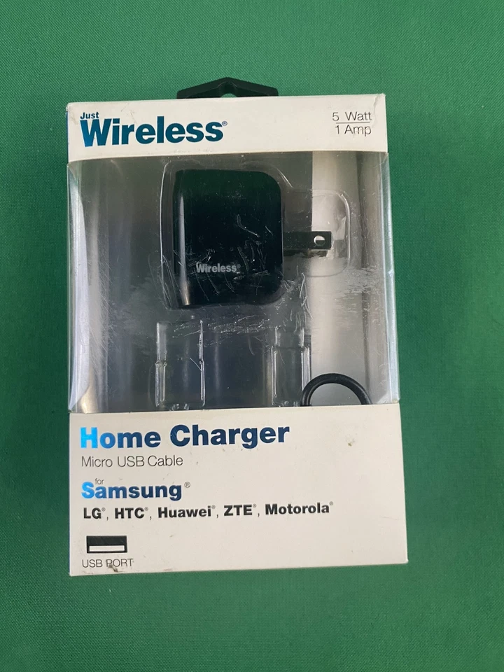 Just Wireless Micro USB Cell Phone Wall Charger - Black - Image 1 of 2
