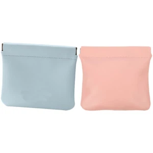 2 Pcs Cosmetic Bag Miss Woman Mini Purse Essentials Makeup Pouch for - Picture 1 of 11