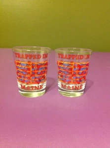 Maine Langosta Rojo Shot Vasos Bar Licor Alcohol Taza Hombre Estado Cueva Coleccionable - Imagen 1 de 4