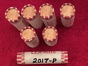 LINCOLN 2017-P Two Uncirculated Rolls, BU, Choice / OBW Gem, Mint - Picture 1 of 6