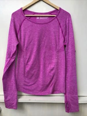 Camiseta deportiva Victoria's Secret VSX rosa manga larga con agujeros para el pulgar talla L Foto 1 de 3