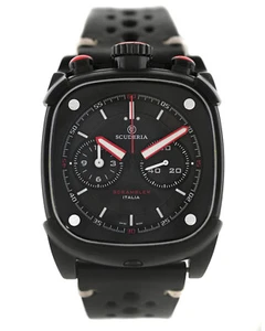Scuderia Scrambler Italia Chronograph Schwarz PVD Stahl 42MM Herren Quarz Uhr - Bild 1 von 7