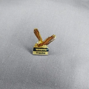 White Trucks Eagle Jacket Lapel Hat Pin Trucking - Picture 1 of 2
