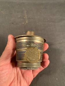 Vintage Nickle over Brass finish Aladdin Model B Burner Base c1930s "As found" - Picture 1 of 3