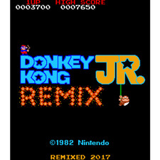Donkey Kong Jr Remix (DKJr) Free Play and High Score Save Kit Arcade - w/Trainer