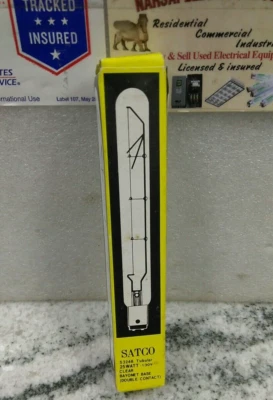 Satco  S3248 TUBULAR 130V DC  /25-W T6.5 Light Bulb, Clear Bayonet Base (L33LOBY - Image 1 of 4