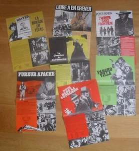 WESTERN paramount lot de 7 synopsis cinema originale ann. 70 - Afbeelding 1 van 1
