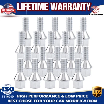 20 piezas perno de rueda para Jeep Cherokee Compass Chrysler 200 Dodge Dart M12x1.25 Foto 1 de 4
