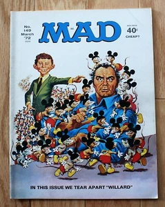 Mad Magazine; marzo de 1972; volumen 1 #149; en este número nos desgarramos "Willard" - Imagen 1 de 6