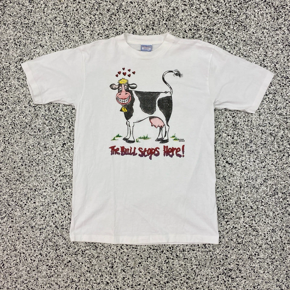 Camisa de Vaca Divertida Todo Deportiva De Colección Animales Blancos Grandes Foto 1 de 4