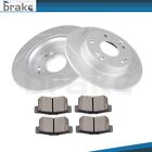 For Honda Prelude 1997 - 2001 Rear Brake Discs Rotors And Ceramic Pads Slotted