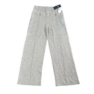 Abercrombie Kids Pull On Wide Leg Sweater Pants Grey Size 11/12 - Picture 1 of 6