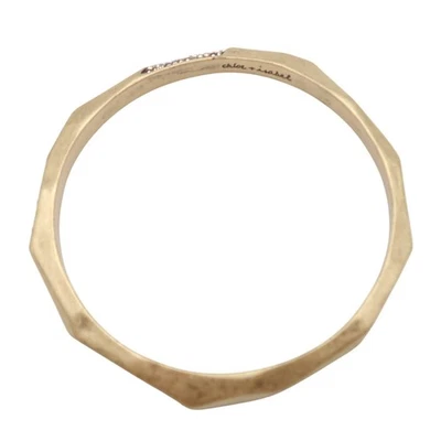 CHLOE & ISABEL Geovista Brass Rhinestone Faceted Bangle Bracelet - Image 1 of 4