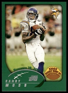 2002 Topps #300 Randy Moss Minnesota Vikings NM+ - Picture 1 of 2