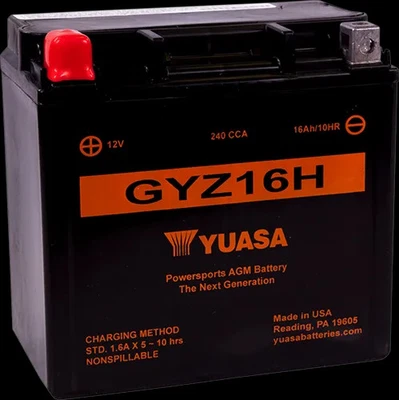 Batería activada de fábrica Yuasa GYZ16H Yamaha FJ1200A 92-93 Foto 1 de 4