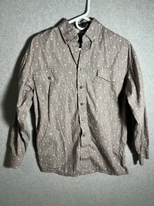 Camisa Panhandle Hombre Pequeña Marrón Algodón Abotonado - Imagen 1 de 7