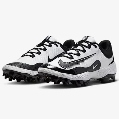 Nike Alpha Huarache Elite 4 Low MCS Baseball Cleats White FD6255-108 Men Size 12 - Image 1 of 4