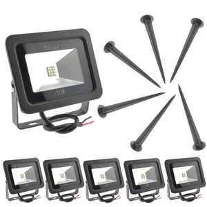 6 Pack Warm White 10W LED Flood Light Outdoor Waterproof IP65, Wall Security ... - Picture 1 of 7