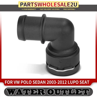 散热器冷却剂软管连接器适用于大众 Polo Sedan 2003 - 2012 Lupo 座椅 — 第 1/4 张图片