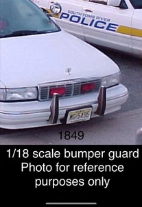 1/18 Vintage Push Bumper Guard For UT Chevrolet Caprice Police Car - Picture 1 of 1