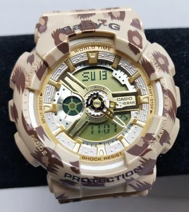 CASIO Baby G-Shock Estampado Leopardo BA-110LP Resistente al Agua/Choque *Batería Nueva* - Imagen 1 de 8
