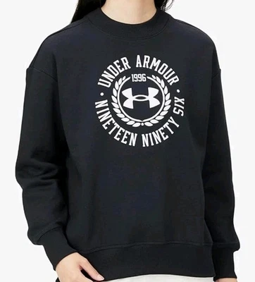Under Armour Women Sweatshirt Size Medium  Black Loose - Image 1 of 4