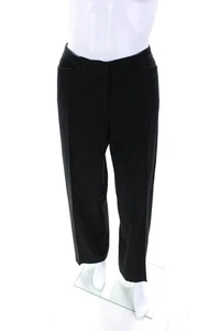 Emporio Armani Womens Dark Gray Mid-Rise Pleated Wide Leg Dress Pants Size 8 - Picture 1 of 5