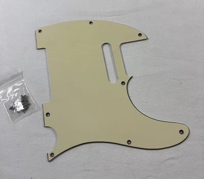 Golpeador estándar Squier Telecaster 1998 3 capas blanco roto con HW Foto 1 de 4