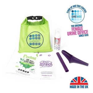SHEWEE Flexi Travel Pack Pee Funnel, Urine and Sick Bags Bundle UK – Purple - Picture 1 of 1