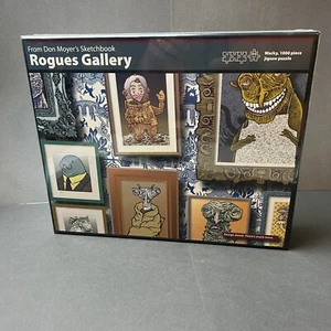 Neu im Karton Rogues Gallery Puzzle verrückt 1000 Teile neu versiegelte Schachtel Don Moyers Skizzenbuch - Bild 1 von 5