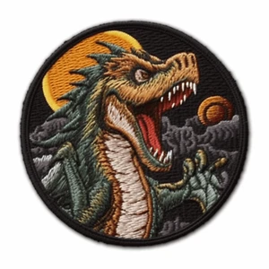 Kaiju Monster Patch Embroidered Iron-on for Clothing Backpack Creature - Picture 1 of 12