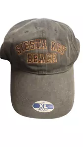 NEU Siesta Key Beach Florida Herren Größen S-M-L verstellbar grau Kappe Mütze - Bild 1 von 8